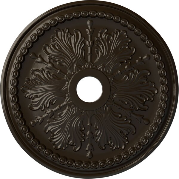 Ekena Millwork Winsor Ceiling Medallion (Fits Canopies up to 4"), 27 1/2"OD x 4"ID x 1 1/2"P, Stone Hearth CM27WISHF - main